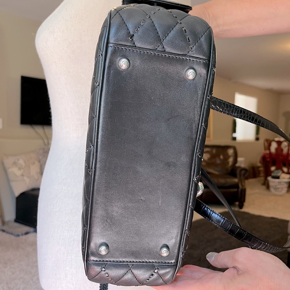 ❤️BRIGHTON QUILTED LEATHER SHOULDER BAG 💯AUTH - Picture 9 of 16